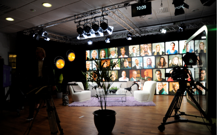 Digitala event med skärmar